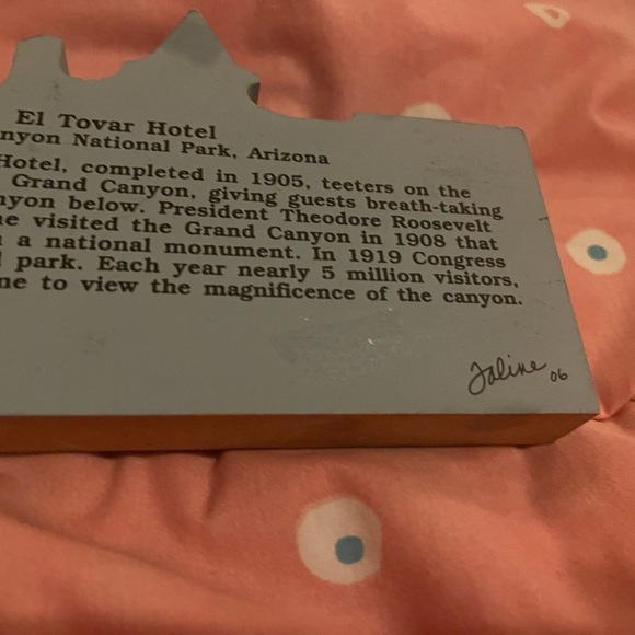 El Tovar Hotel Grand Canyon National Park Shelf Sitter The Cats Meow Vintage - Picture 7 of 10